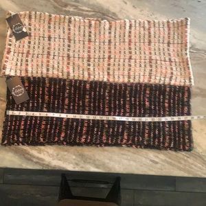 Hand knit infinity scarves